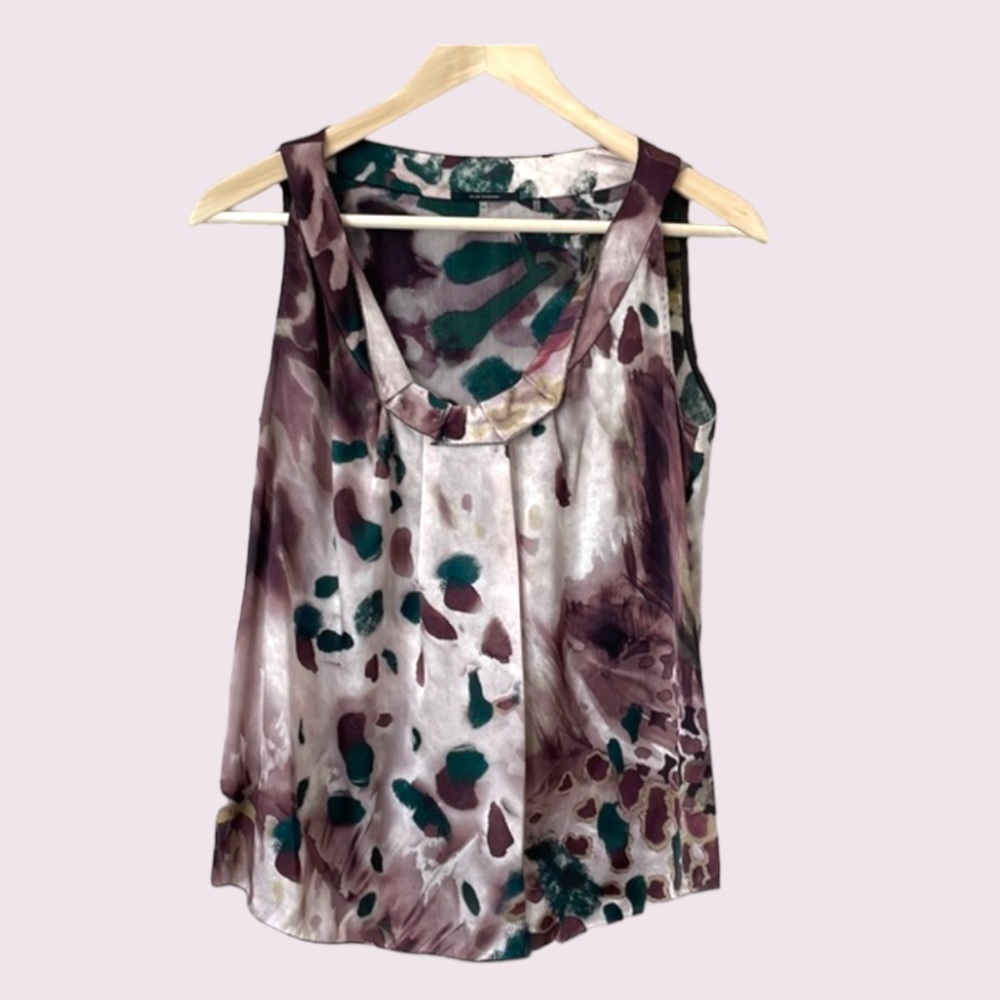 Elie Tahari Silk Satin Top